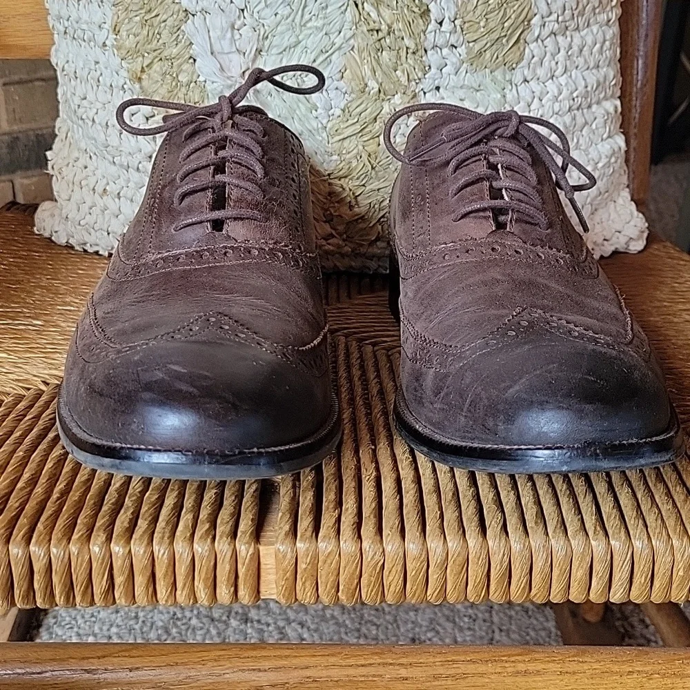 Cole Haan wingtip oxford, brown, size 13M